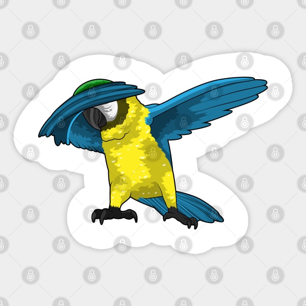 Parrot at Hip Hop Dance Dab Sticker by Markus Schnabel